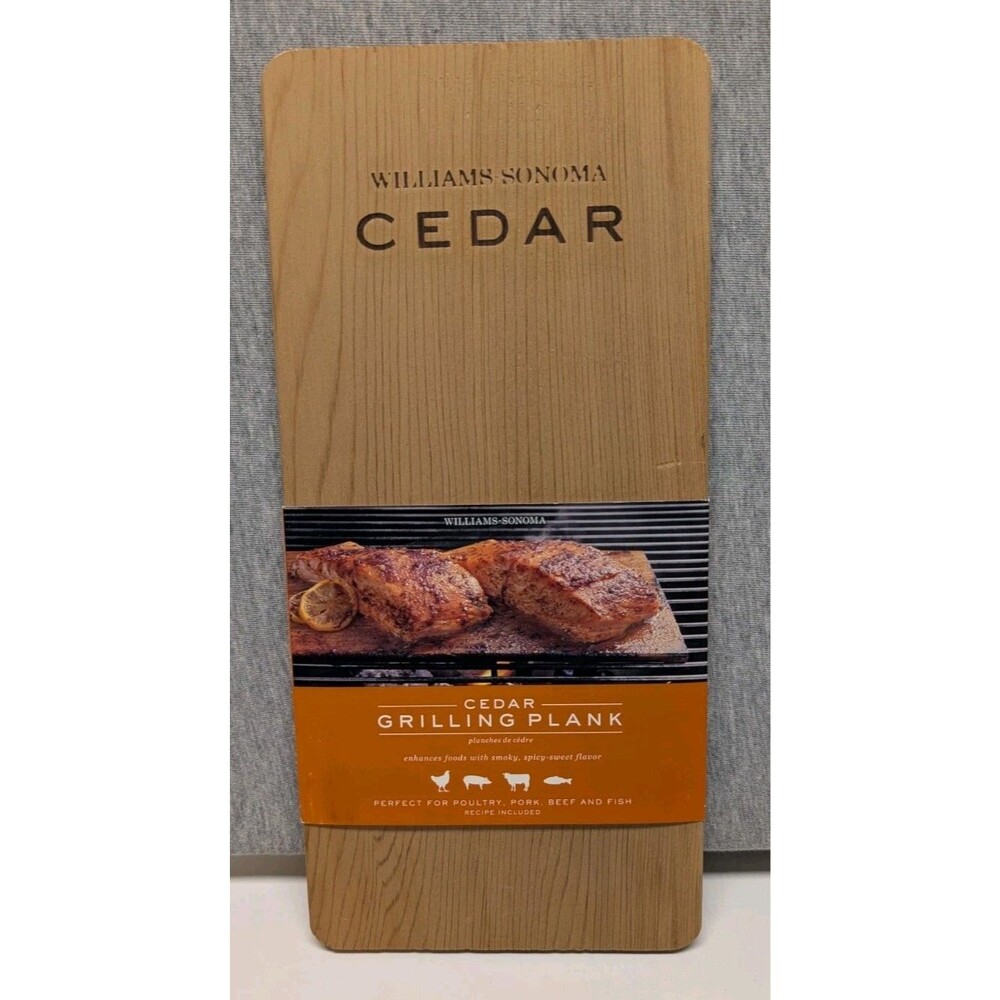 Williams Sonoma CEDAR GRILLING PLANK ENHANCE FOOD